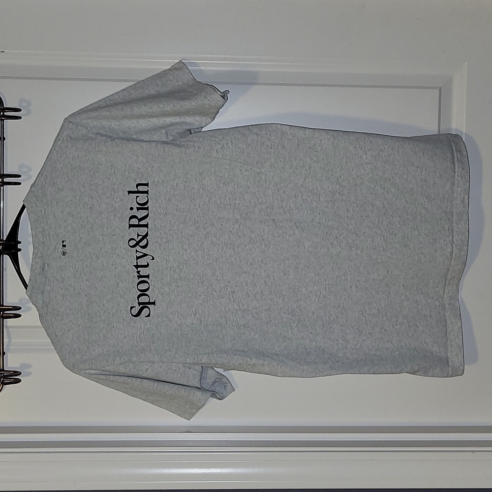 Sporty & Rich Dodgers Serif Tee In Heather Grey S NWT - Picture 12 of 15
